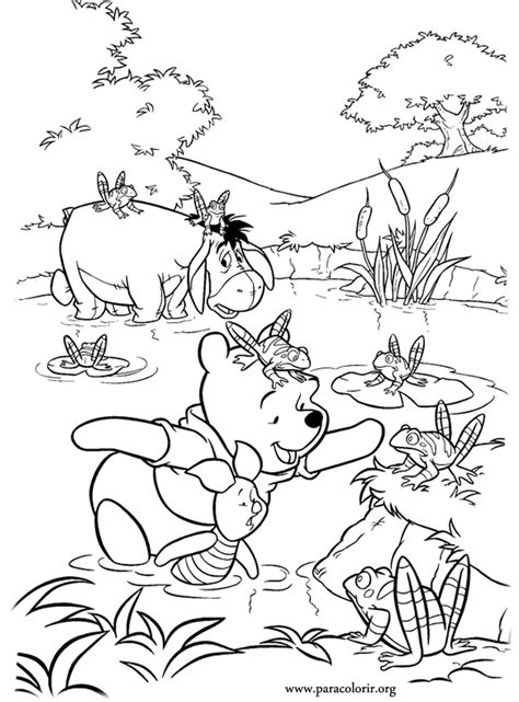 Winnie The Pooh Winnie The Pooh Piglet And Eeyore Coloring Page
