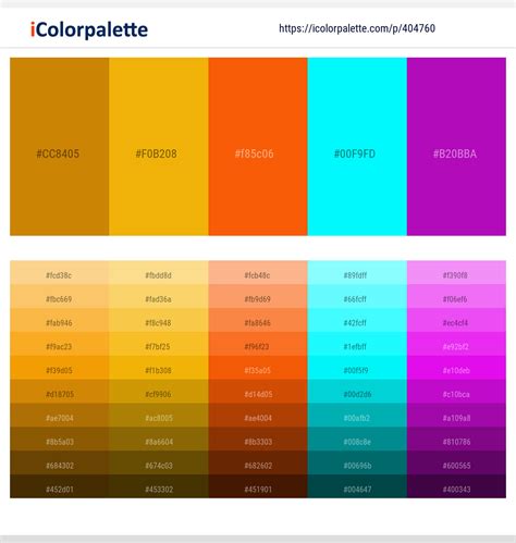 10 Latest Color Schemes With Orange And Aqua Color Tone Combinations