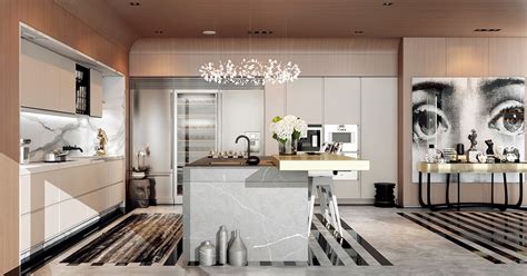 Maybe you would like to learn more about one of these? A Modern Art Deco Home Visualized in Two Styles