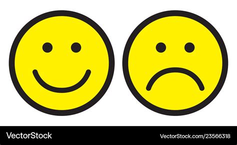 Smiley Face Sad Face Emoji