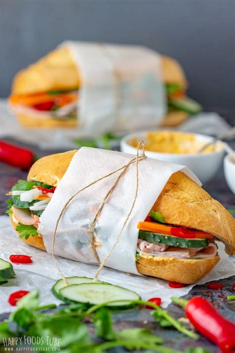 This sandwich is a decadent play on the classic monte cristo. Vietnamese Sandwich Banh Mi with Cold Cuts - Happy Foods Tube