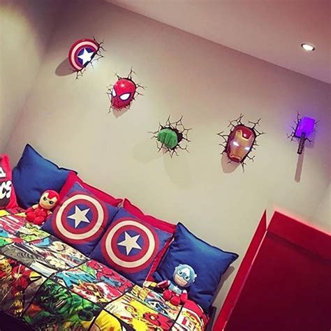 25 Stunning Boy Bedroom Decorations With Marvel Theme Ideas In 2020