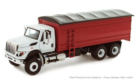 164 International Workstar Grain Truck White Cab And Red Box Daltons