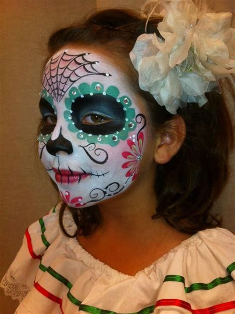 Day Of The Dead Halloween Makeup Sugar Skull Halloween Makeup For