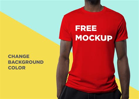 Free Photorealistic T Shirt Mockup Psd