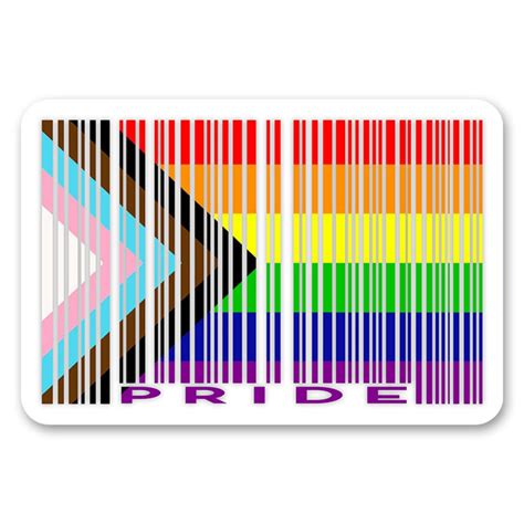 Lgbtq Pride Barcode Stickers Etsy