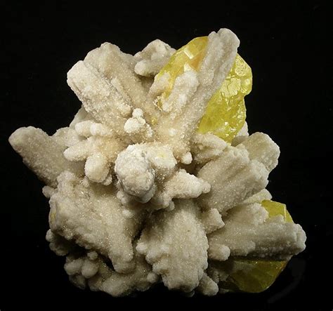 Sulfur Calcite Aragonite Md 258267 Agrigento Girgenti Italy