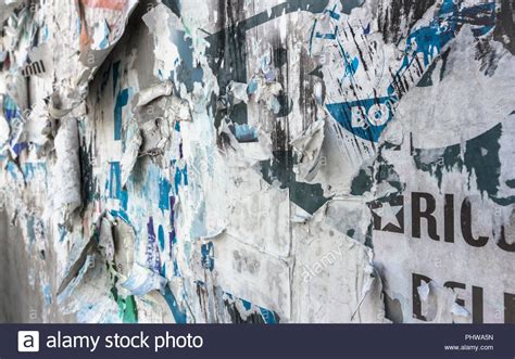 Old Torn Posters Stock Photo Alamy