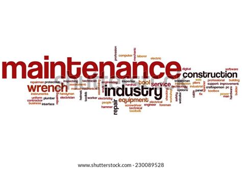 Maintenance Word Cloud Concept Stock Illustration 230089528 Shutterstock