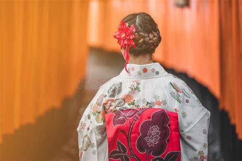 Young Japanese Women Kimono With Colorful Kyoto Japan Editorial Photo