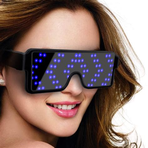 Led Glasses Usb Rechargeable Glowing Magic Glasses Creepycart