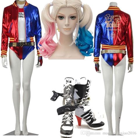 Anime Suicide Squad Harley Quinn Cosplay Costume Halloween
