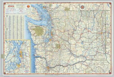 Shell Highway Map Of Washington David Rumsey Historical Map Collection