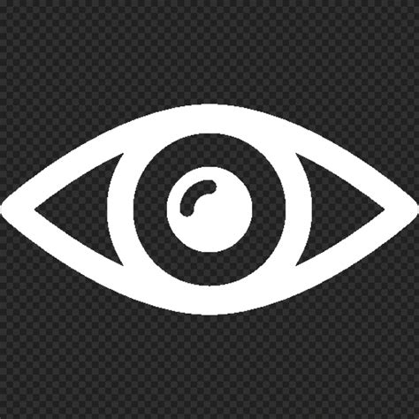 Eye View Watching White Icon Hd Png Citypng