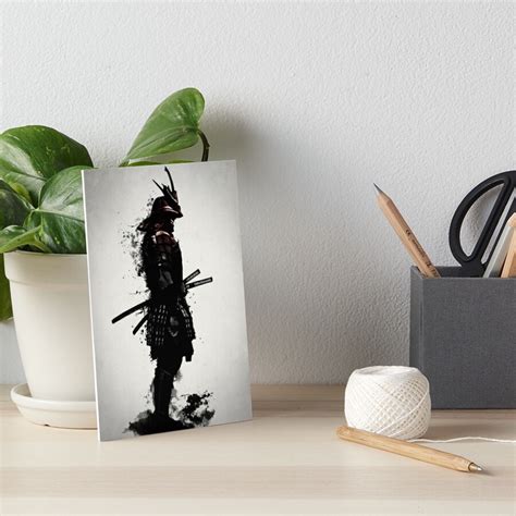 Armored Samurai Art Board Print For Sale By Nicklas81 Redbubble