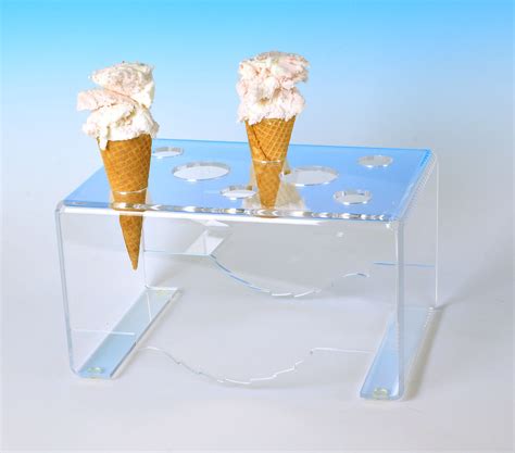 Cone Holder For Sugar And Waffle Cones Universal Cone Stand Conesw Choice Acrylic Displays