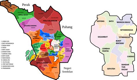 Selangor And Kuala Lumpur Area Map Visit Selangor