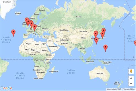 Map Of Us Bases Around The World Map