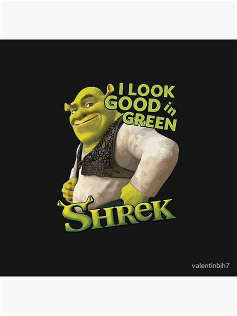 Sexy Shrek Shrek Meme Face Shrek Wazowski Sticker Throw Pillow By
