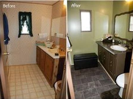 Double Wide Mobile Home Bathroom Remodel Before And After