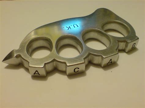 Weaponcollectors Knuckle Duster And Weapon Blog Acab Knuckle