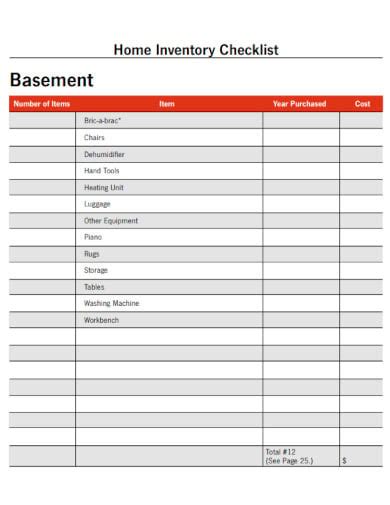 19 Tool Inventory Templates Free Sample Example Format Download