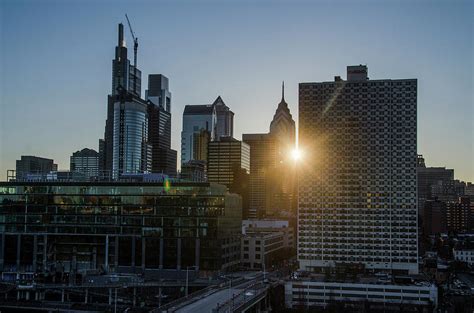 Skyscraper Sunrise Philadelphia Photograph By Bill Cannon Fine Art