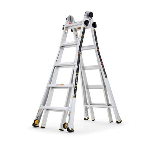 Gorilla Ladders 22 Ft Reach Mpxw Aluminum Multi Position Ladder With