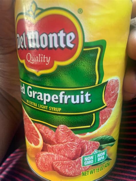 Del Monte Red Grapefruit: Calories, Nutrition Analysis ...