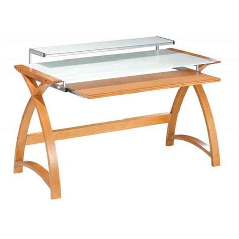 Jual Helsinki Pc201 Table 900 Wb Compact Walnut And Glass Office Table Desk