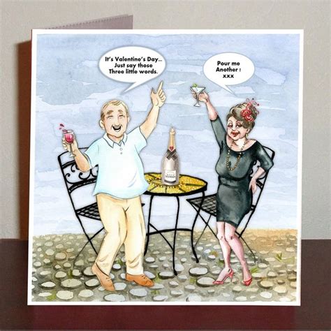 funny anniversary card with older couple celebrating3d etsy uk funniest valentines cards