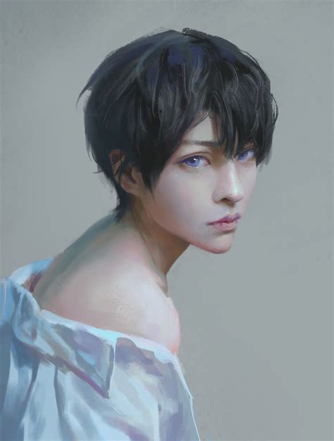 Realistic Anime Boy Art