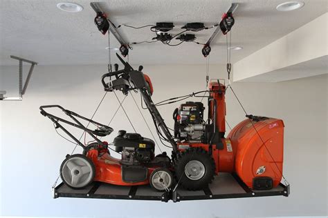 Want to create diy overhead garage storage pulley system? Overhead Garage Storage Lift System - Madison Art Center ...