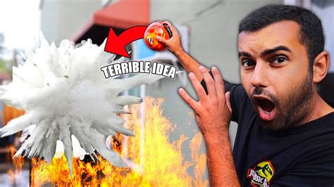 How does a fire extinguisher work? I Bought DANGEROUS Fire Safety Equipment And Tested It In ...