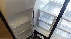 2017 Whirlpool side-by-side refrigerator from Lowe's near the Dallas North Tollway in North Dallas.
