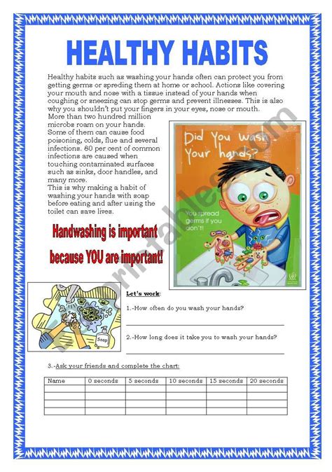 Healthy Habits For Kindergarten Worksheets Healthy Habits Worksheets