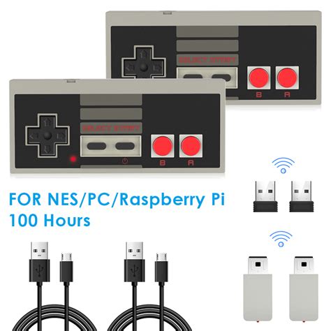 2 Pack Nes Wireless Controller For Nintendo Classic Mini Edition