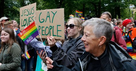 norway s lutheran church embraces same sex marriage huffpost