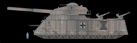 As with the overly optimistic landkreuzer p.1000 ratte super tank, the landkreuzer p.1500 monster was cancelled before the project gained steam. GRAPHISM & CONCEPT: The Krupp Landkreuzer P1000 "Ratte"