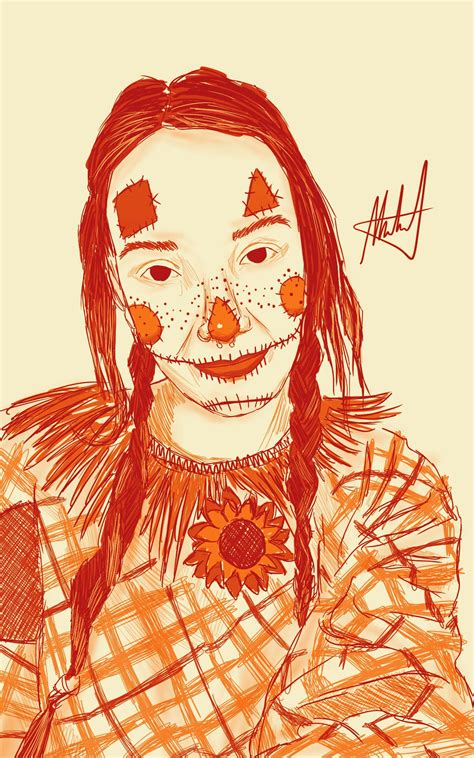 🎃 Scarecrow Girl 🎃 Art By Me Digital Art 2020 Rart