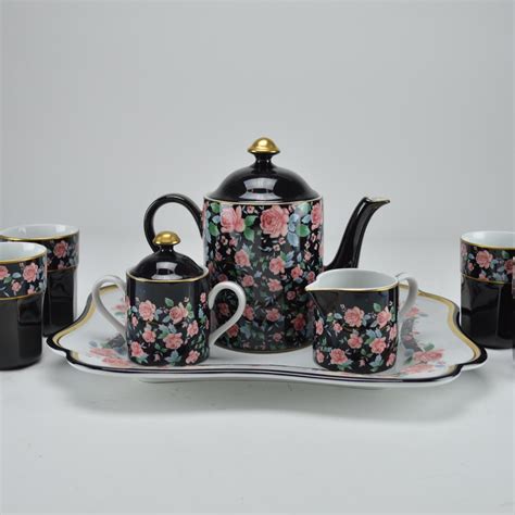 Victorias Garden Porcelain Tea Set By Gear Arita Ebth