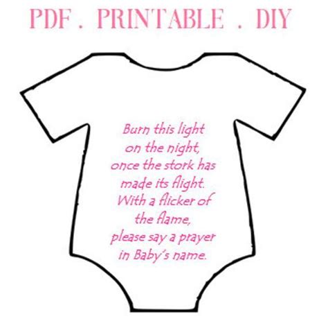 Our baby shower printables are free, and there are a variety of designs and fonts to choose from. PRINTABLE - Burn this light Gift Tags with Pink Ink ~ Baby ...