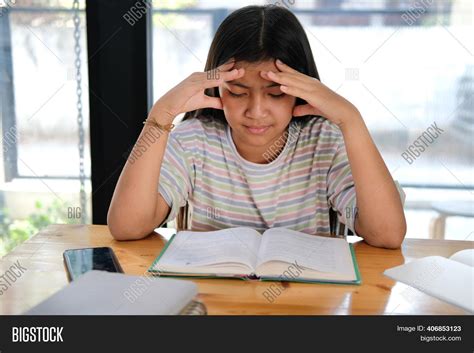 Girl Student Studying Image And Photo Free Trial Bigstock