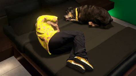 Sleeping With Chop The Dog Gta 5 Online The Contract New Dlc Youtube