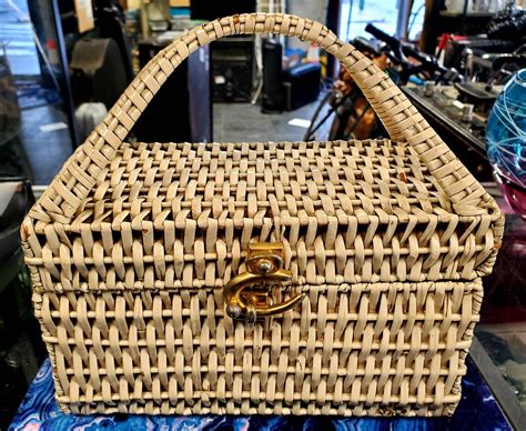 1960s Vintage Rodo Italy White Wicker Woven Straw Purse With Etsy