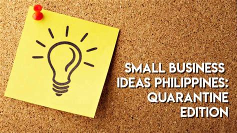 Small Business Ideas Philippines Quarantine Edition Qne Software