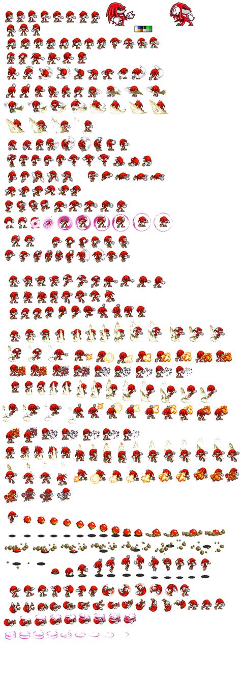 Megha Knuckles Sonic Battle Sprite Sheet By Tfpivman On Deviantart