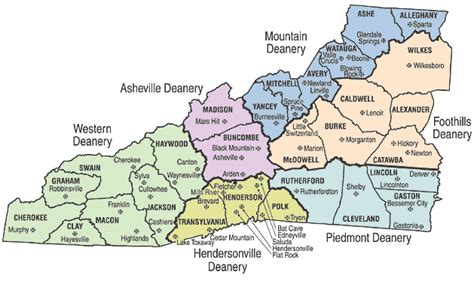 Map Of Western North Carolina Western Nc Western North Carolina North
