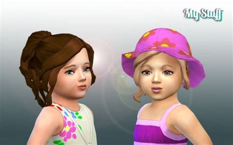 Curly Ponytail For Toddlers At My Stuff Sims 4 Updates