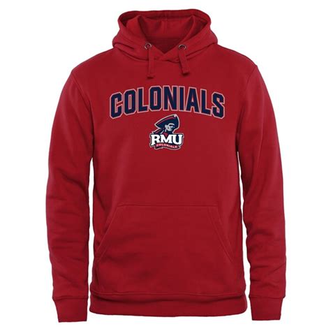 Robert Morris Colonials Proud Mascot Pullover Hoodie Red